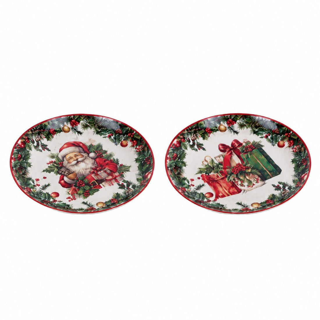 Assiette plate Ad Trend Noël avec décor assorti Ø27 cm 1 pcs – Accessoire pour la table de Noël