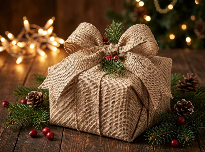 Ad Trend Rotolo di Juta Decorativa Natalizia 15x500 cm – Nastro in Juta per Addobbi e Confezioni Regalo di Natale