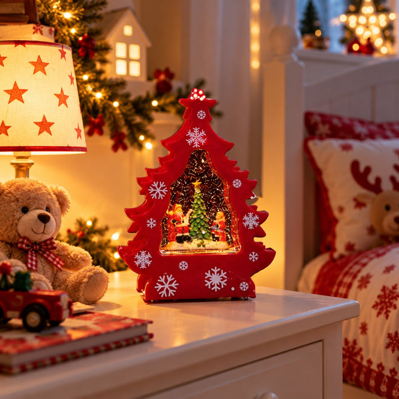 Sapin de Noël Décoratif Ad Trend avec Lumières LED et Musique 18x7xH24,5 cm – Décoration Lumineuse et Musicale de Noël pour la Maison