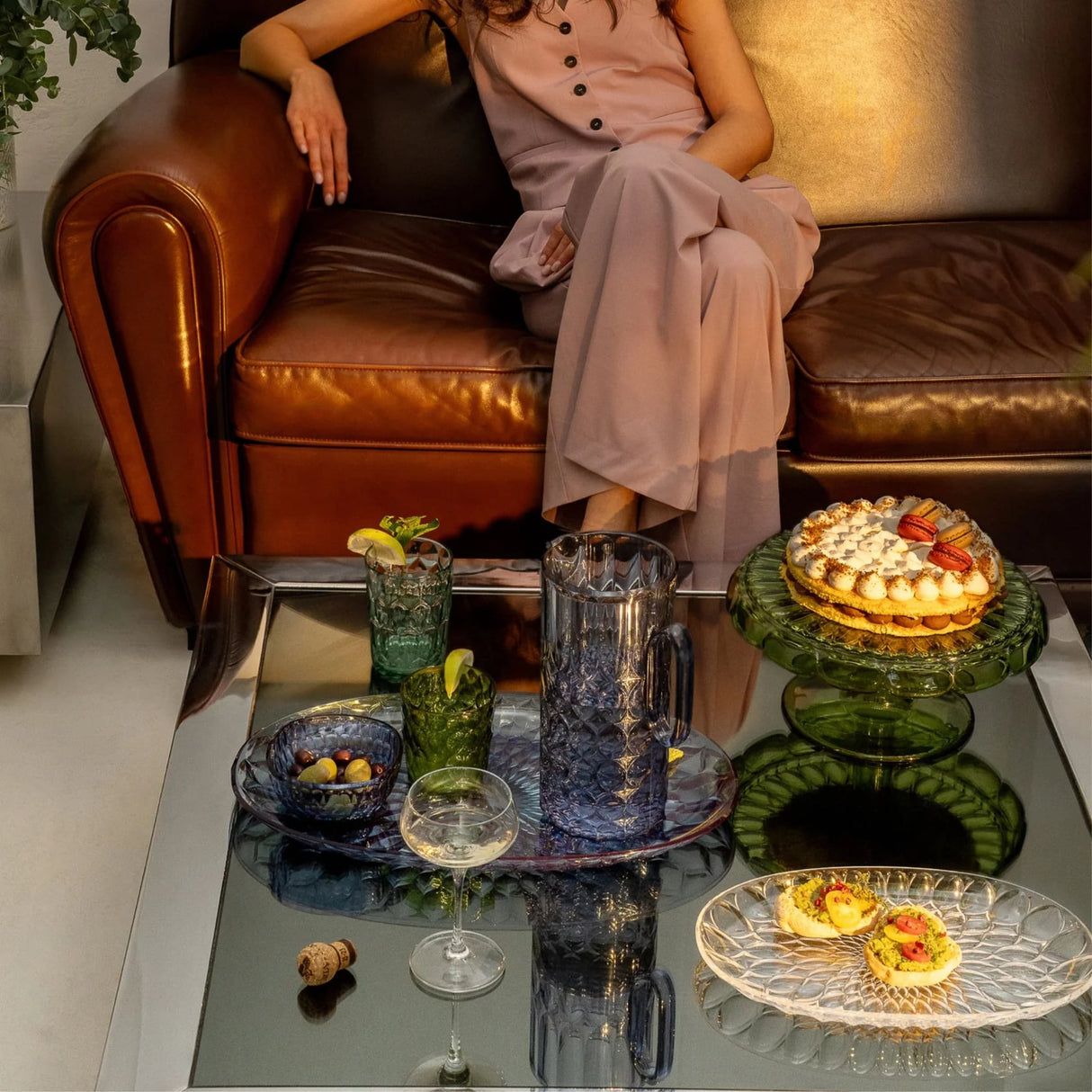 guzzini guzzini vassoio tondo piccolo vanity bio based d 30 cm verde ninfea ean 8008392395478