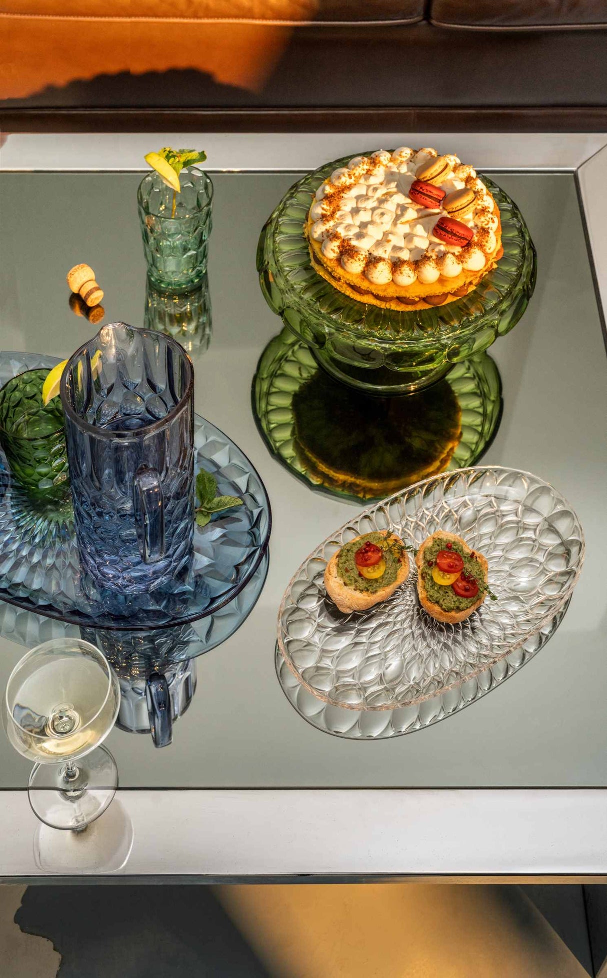 guzzini guzzini vassoio tondo piccolo vanity bio based d 30 cm verde ninfea ean 8008392395478