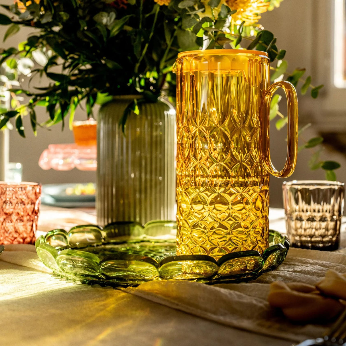 guzzini guzzini bicchiere basso decoro 3 vanity bio based d 85 cm 360 cc giallo zafferano ean 8008392396475