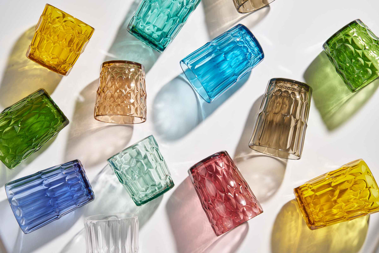 guzzini guzzini set 6 bicchieri bassi vanity d 85 cm h 92 cm multicolor ean 8008392396413