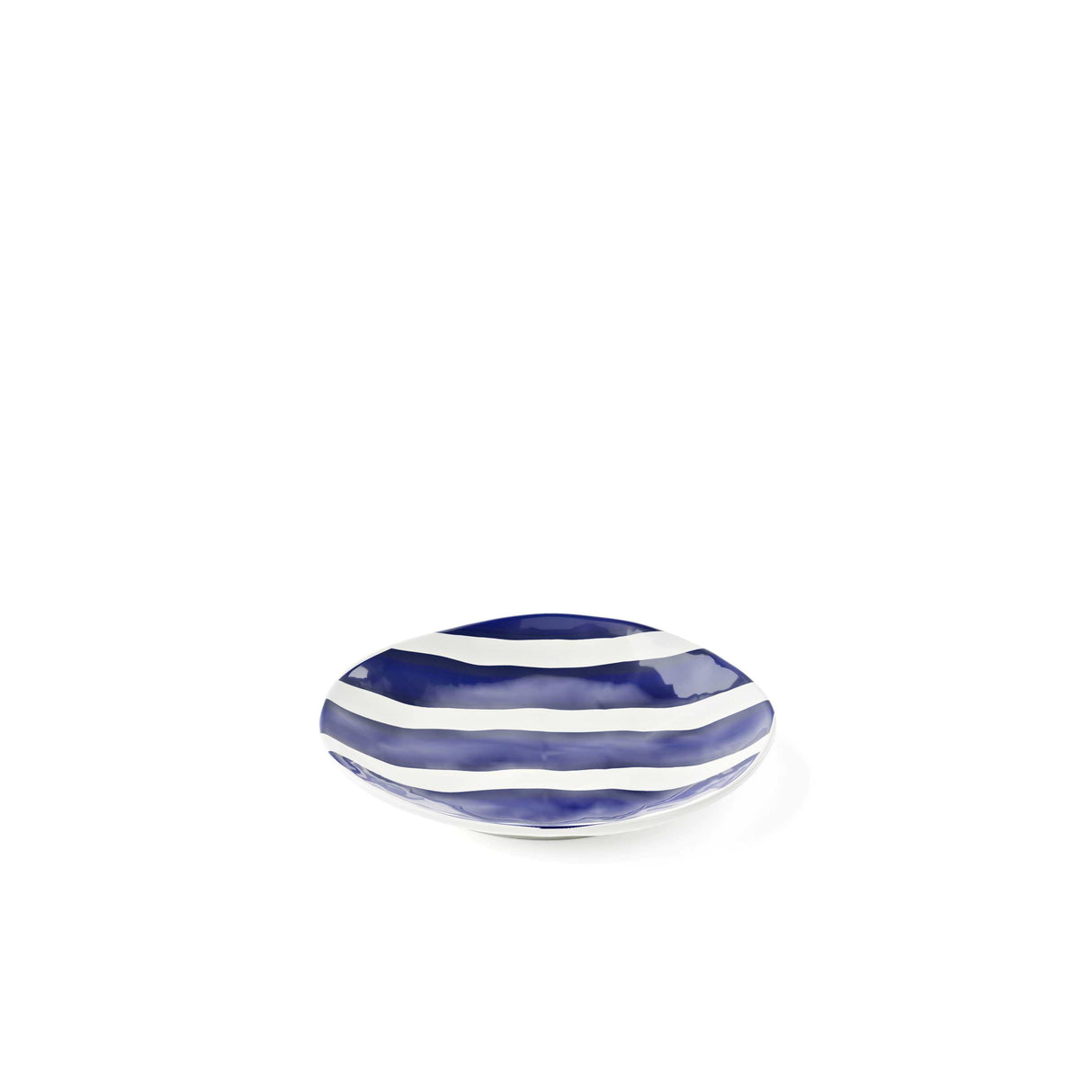 GUZZINI Riviera Melamine Dessert Plate D 21.5 Cm White Blue