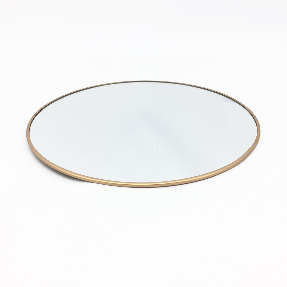 Miroir Vimin Box Centre de Table Rond D 29 Cm Doré