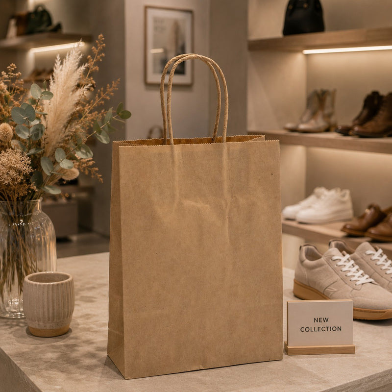 Le Shopper Kraft Avana L'Arcolaio Cadeaux de Noël 22X10X29 Colis de 10 Pcs