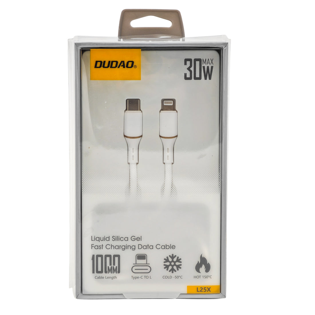 L'Arcolaio Cavo USB-C a Lightning 30W Liquid Silica Gel Ricarica Rapida 1 m Bianco