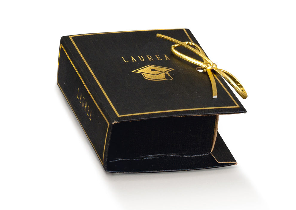 Boîte à livres Scotton 70 x 60 x 30 mm, soie noire, 10 pièces