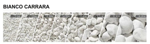 larcolaio larcolaio ciottoli bianco carrara 40 60 mm 20 kg