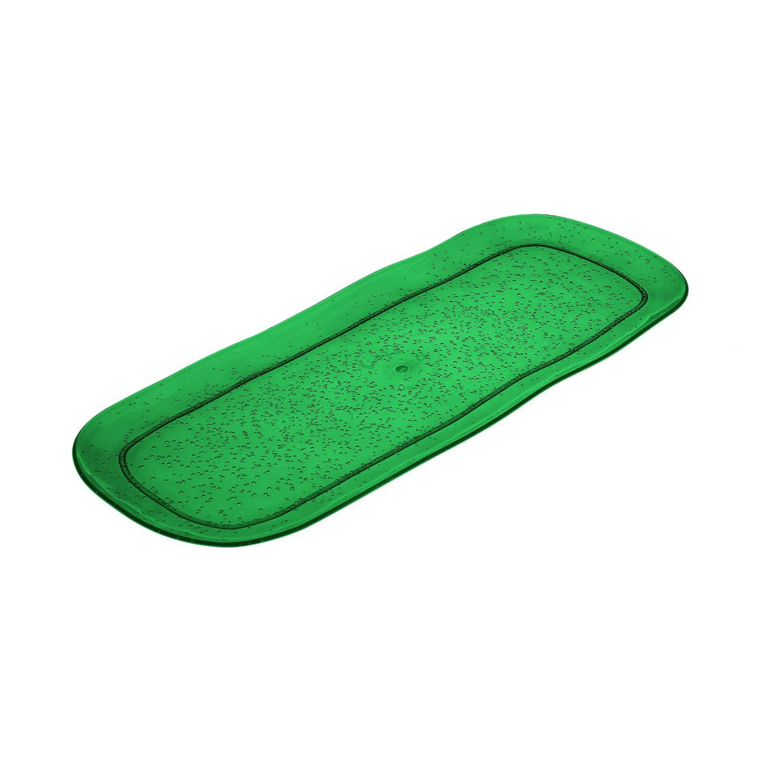 Zani Serafino Plateau Rectangulaire Grand Memento Synth en Méthacrylate Émeraude