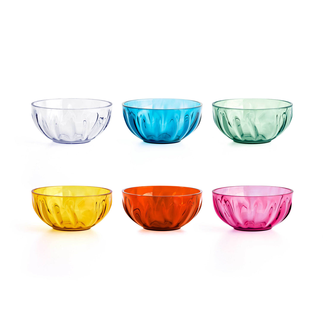 GUZZINI Lot de 6 bols Chef Line Aqua D 12 Cm en Plastique – Bols colorés pour la table et la cuisine