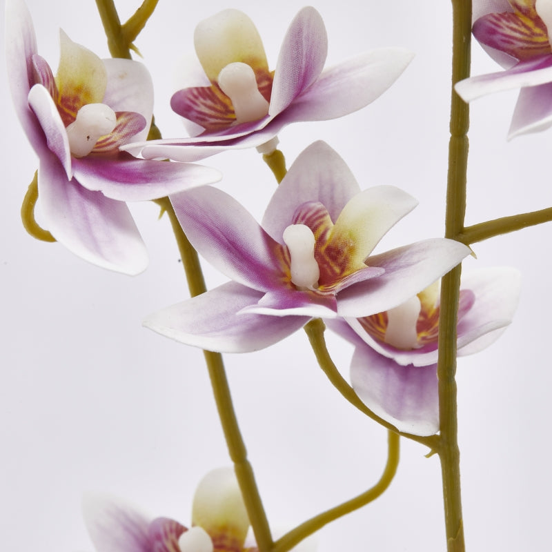 EDG Enzo De Gasperi Orchidée Oncidium Mini Branche X3 Cul Artificiel. H 90 cm Multicolore 1 pièce