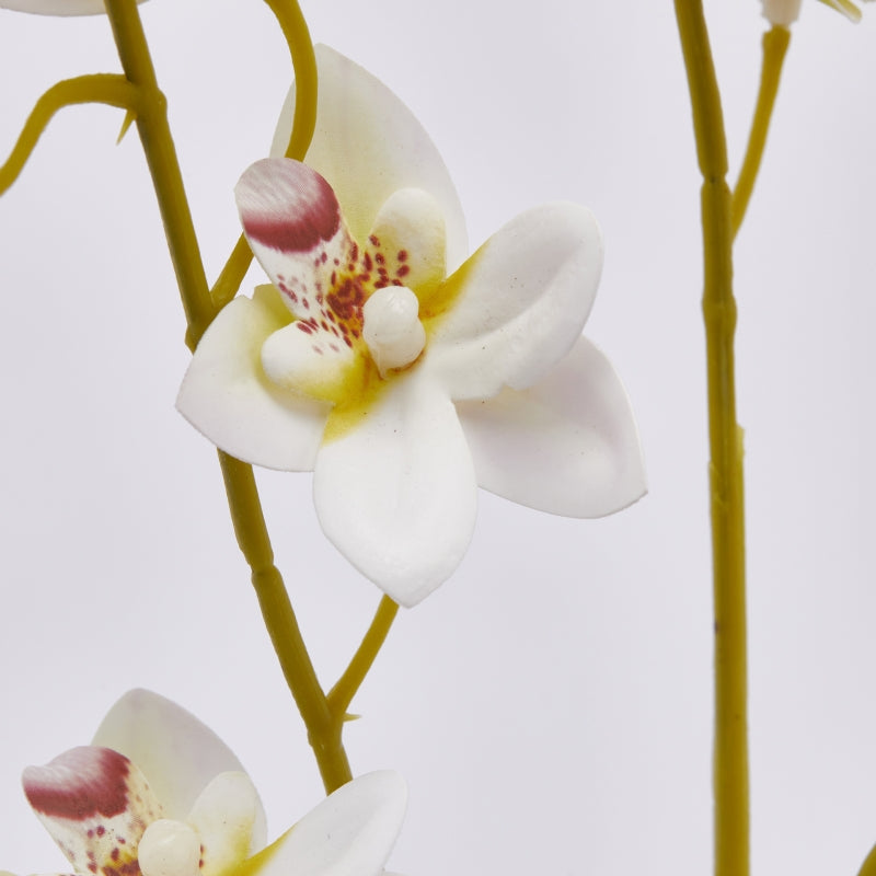 EDG Enzo De Gasperi Orchidée Oncidium Mini Branche X3 Cul Artificiel. H 90 cm Multicolore 1 pièce