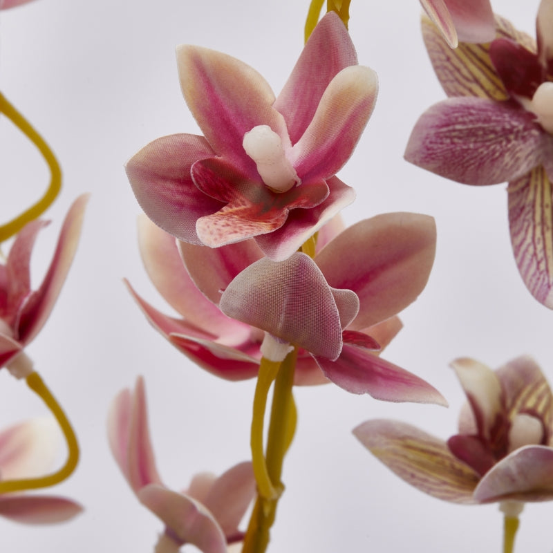 EDG Enzo De Gasperi Orchidée Oncidium Mini Branche X3 Cul Artificiel. H 90 cm Multicolore 1 pièce