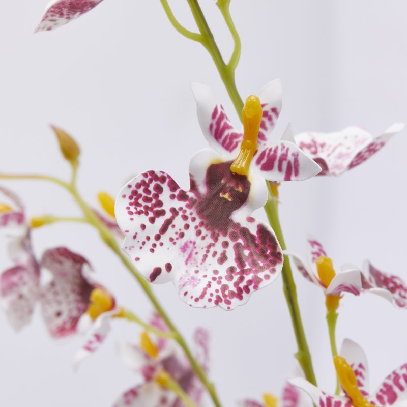 edg enzo de gasperi edg enzo de gasperi orchidea oncidium ramo x4 artificiale h 80 cm white violet ean 8059824352538