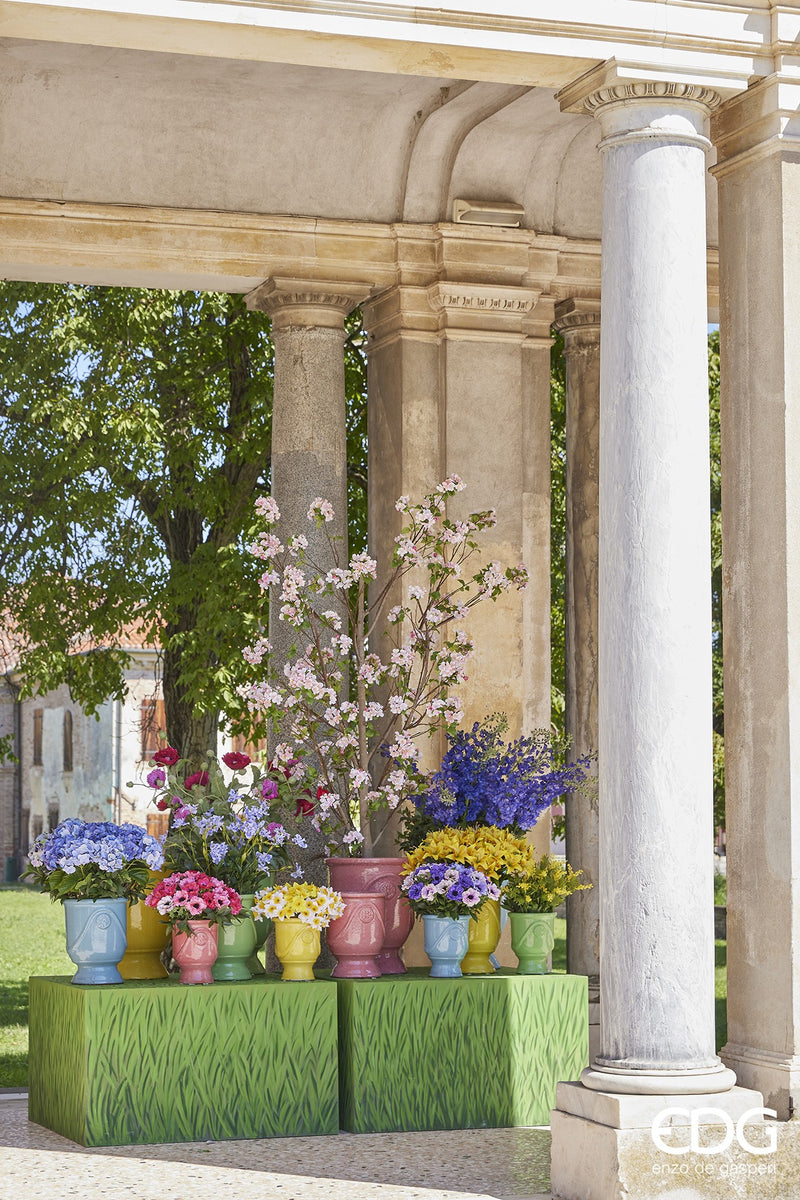 EDG Enzo De Gasperi Branche De Delphinium Artificielle H 135 Cm Indigo