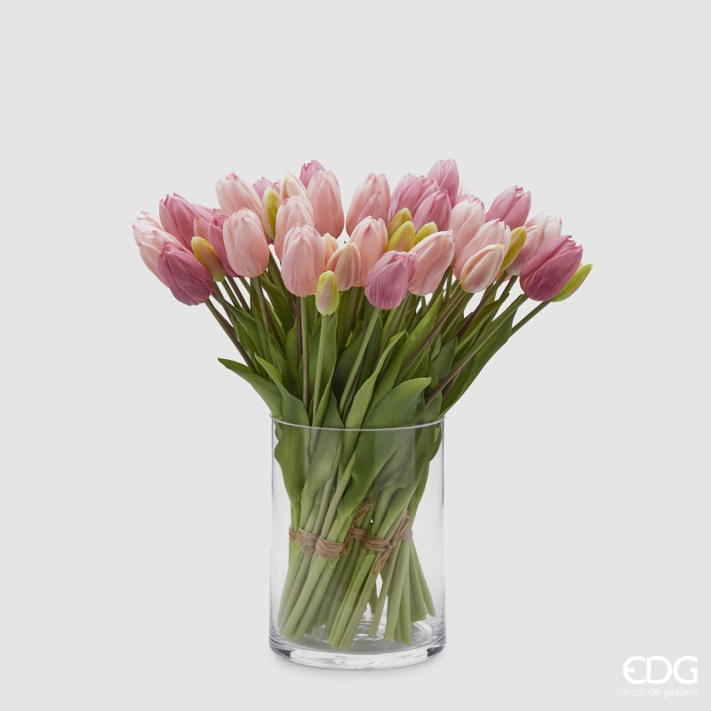 EDG Enzo De Gasperi Bouquet de 5 Tulipes Olis Ass. H 40 cm Mauve 1 pièce
