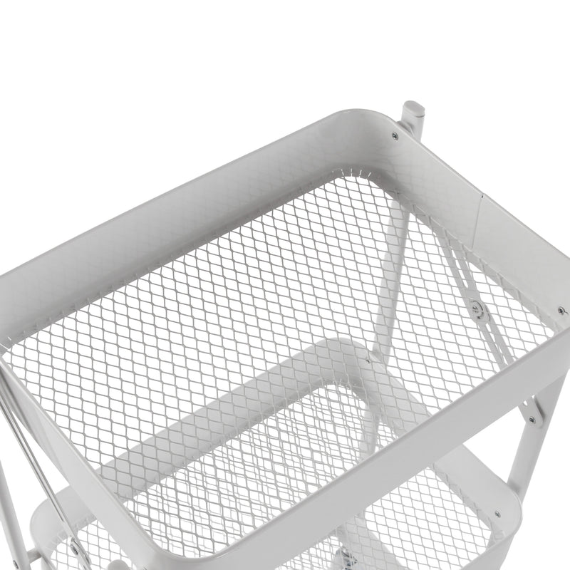 Chariot pliant Versa en métal blanc