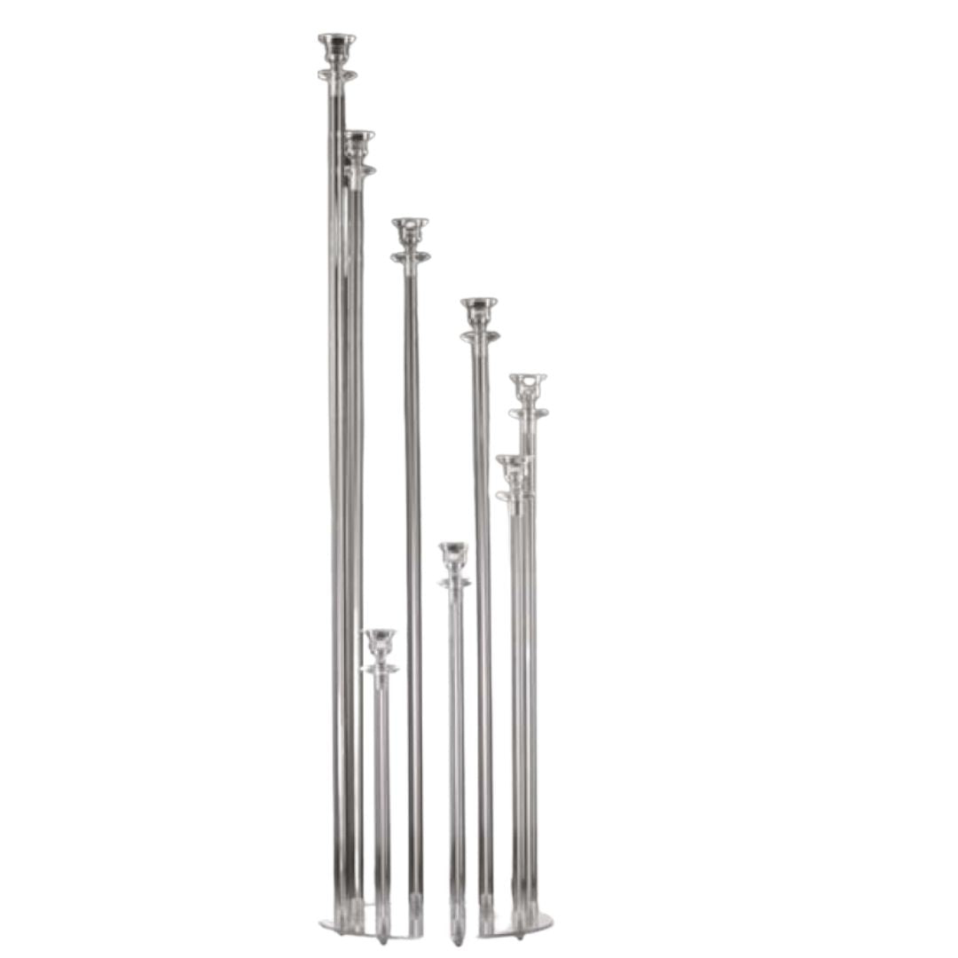 Centre de table rond en plexiglas Vimin Box H 105 cm avec 8 bougeoirs