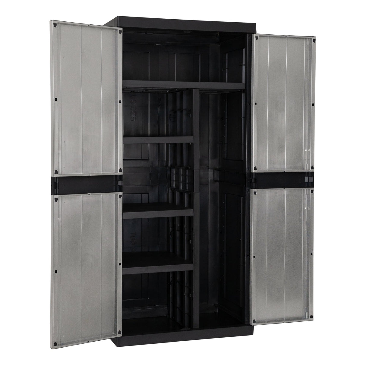 Toomax Armoire 2 Portes Garage Mega Utility Cabinet – Meuble de Rangement avec 4 Étagères Réglables