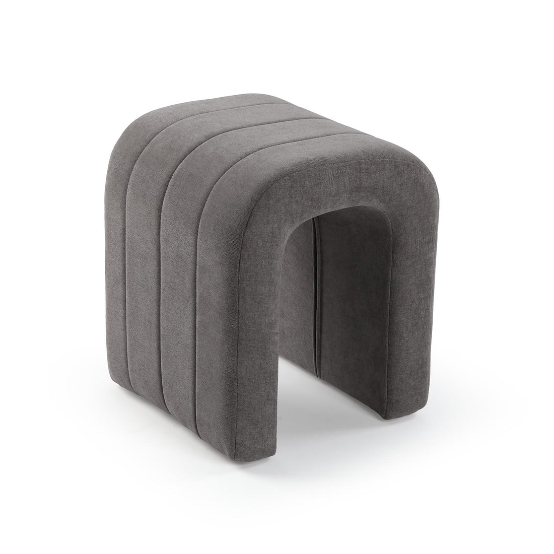 Versa Tabouret Rembourré Gris Foncé