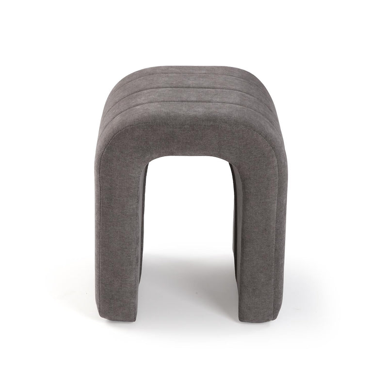 Versa Tabouret Rembourré Gris Foncé