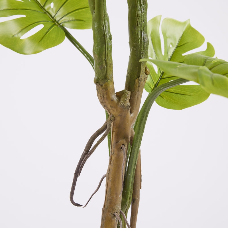 EDG Enzo De Gasperi Monstera Slim avec pot artificiel H 130 cm Vert