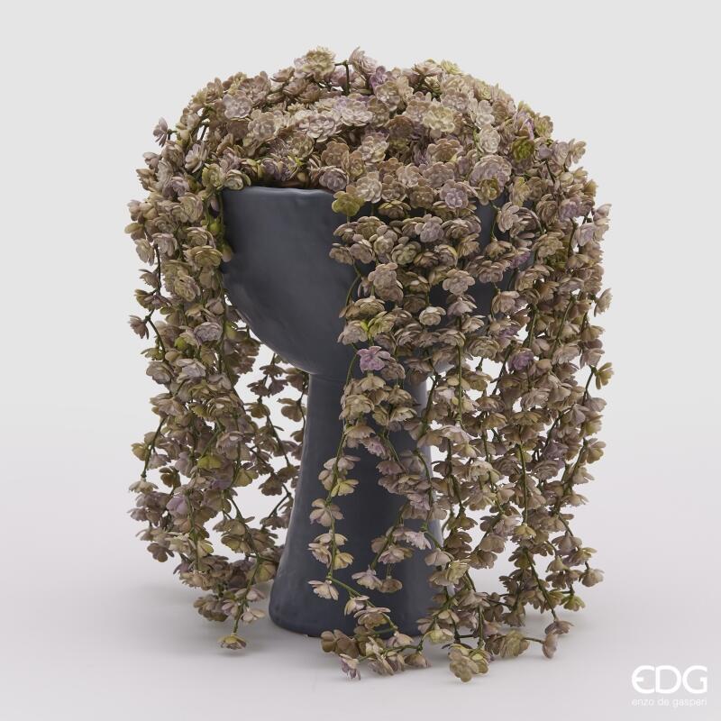 EDG Enzo De Gasperi Echeveria Olis Buisson Suspendu H 44 Cm Plante Artificielle Rose Vert Clair