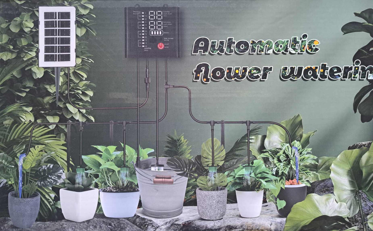 BONTURI CASA HOME DECORATION PWB et arroseur solaire pour 15 pots