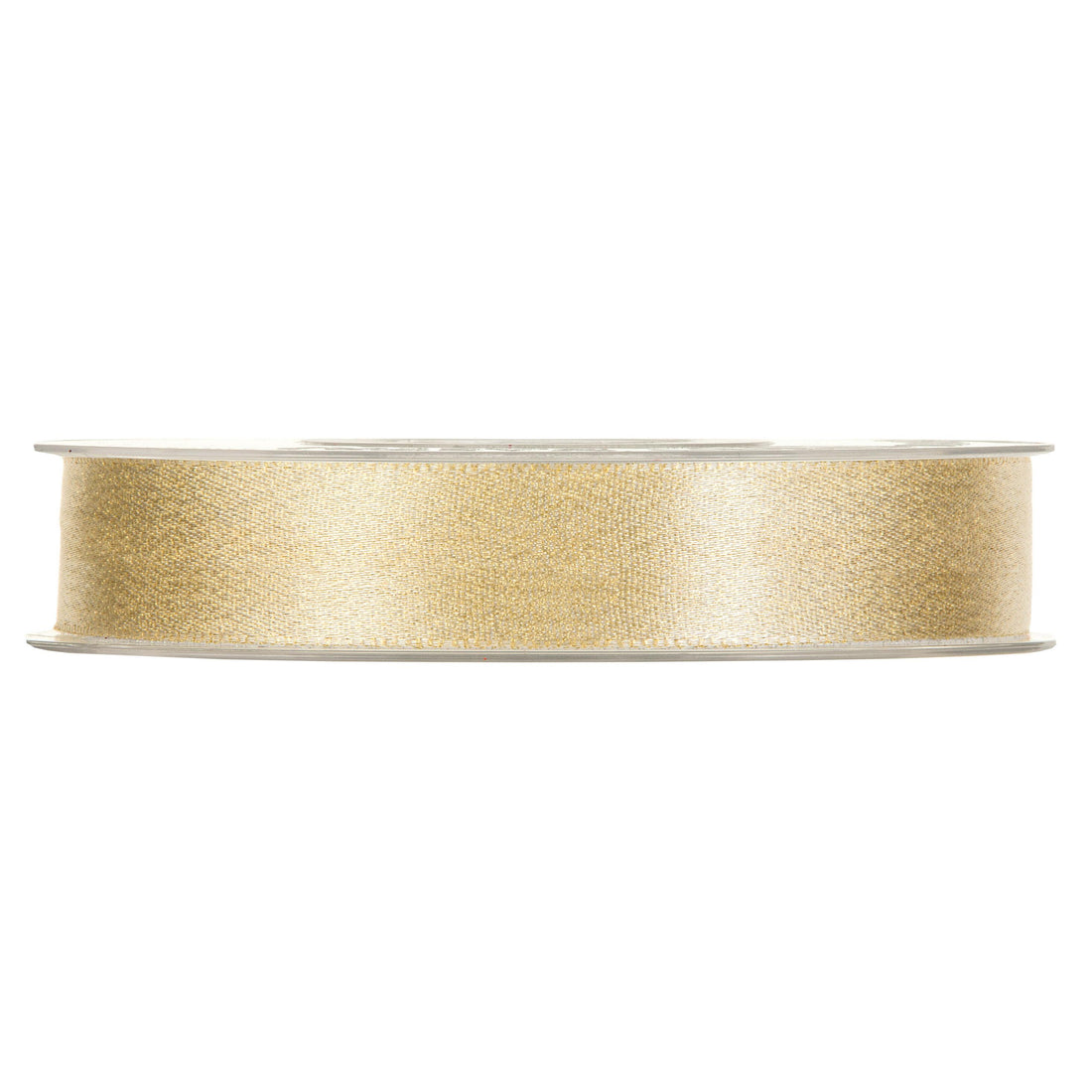 Piovaccari Ruban de Noël Frederik Crema Laminé 15 mm x 25 m – Ruban Décoratif pour Sapin de Noël, Nœuds et Emballages Cadeaux