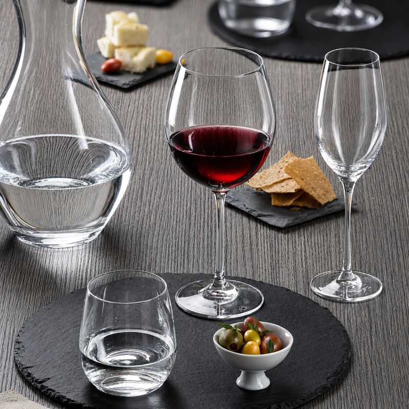 RCR Cristalleria Italiana Invino - I65 Vins rouges - Lot de 6 verres à vin en verre