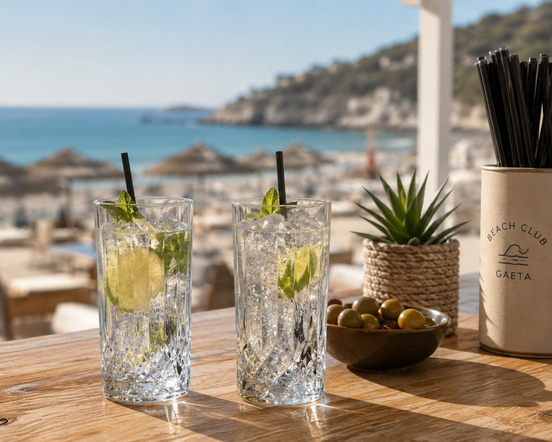 RCR Cristalleria Italiana Opera - HB - Coffret de 6 verres à long drink en verre
