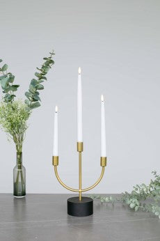 Bonturi Casa Candela LED CERA Bianca 30 cm TELEC 12pz