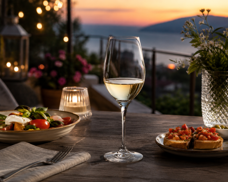 RCR Cristalleria Italiana Invino - I38 Vins Blancs - Lot de 6 Verres à Vin en Verre