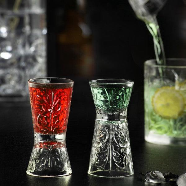 RCR Cristalleria Italiana Tattoo - Lot de 6 verres à liqueur ou doseurs en verre