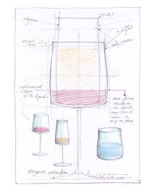 RCR Cristalleria Italiana Essential - E43 - Lot de 6 verres à vin en verre