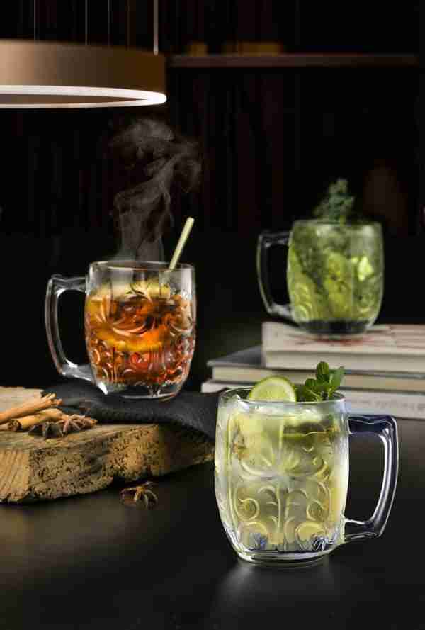 RCR Cristalleria Italiana Tattoo Mule - Lot de 4 verres à cocktail en cristal