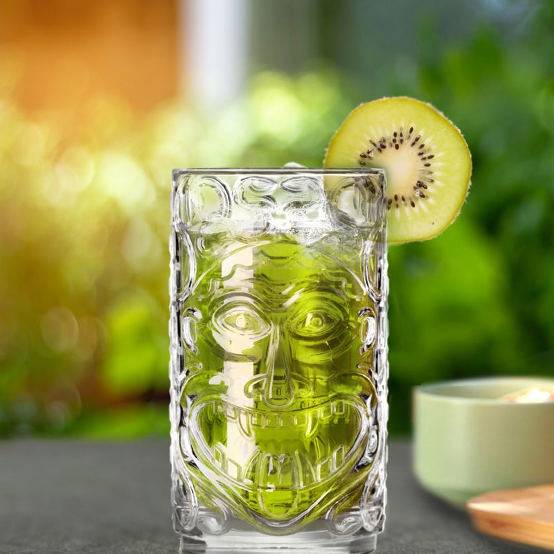 RCR Cristalleria Italiana Tiki Etruria - Coffret de 4 verres à eau et à cocktail en verre