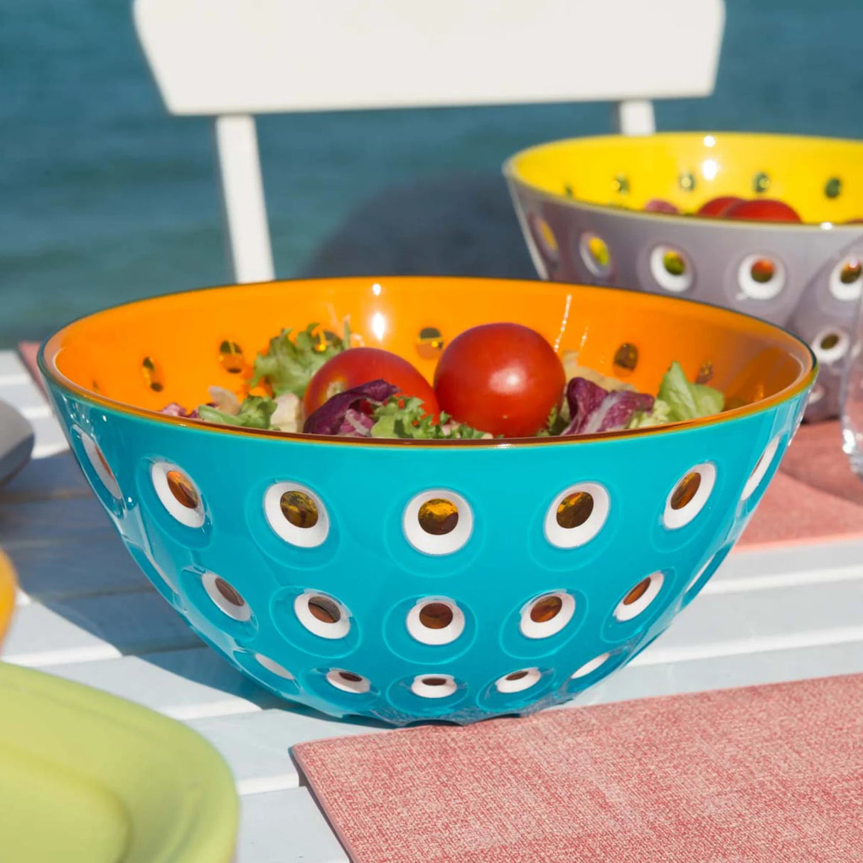 guzzini guzzini set 2 ciotoline le murrine in san d 125 cm azzurro arancio ean 8008392301004