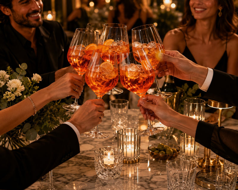 RCR Cristalleria Italiana Timeless - Coffret de 6 verres à Spritz en verre