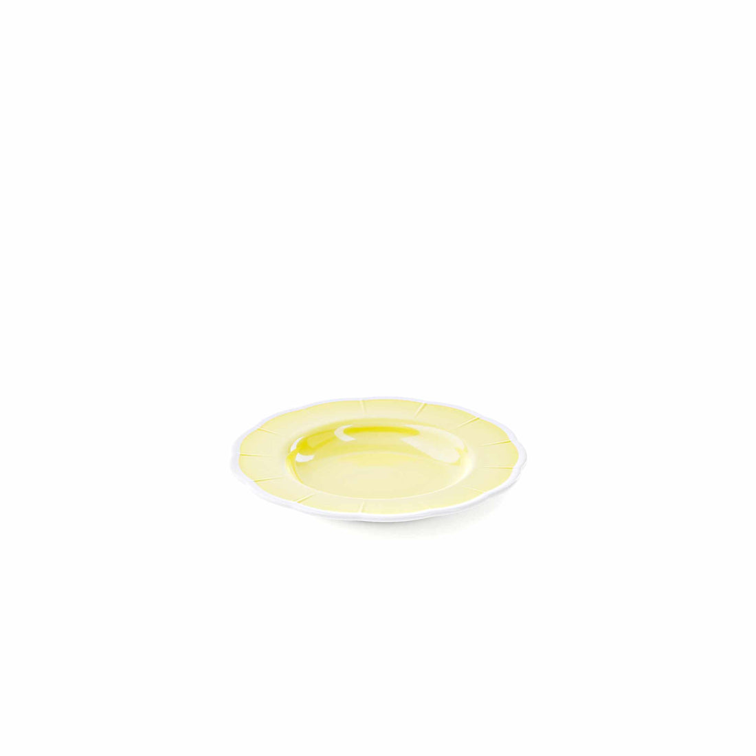 Assiette creuse en mélamine GUZZINI Flora D 24 cm Décor de table Jaune poudré