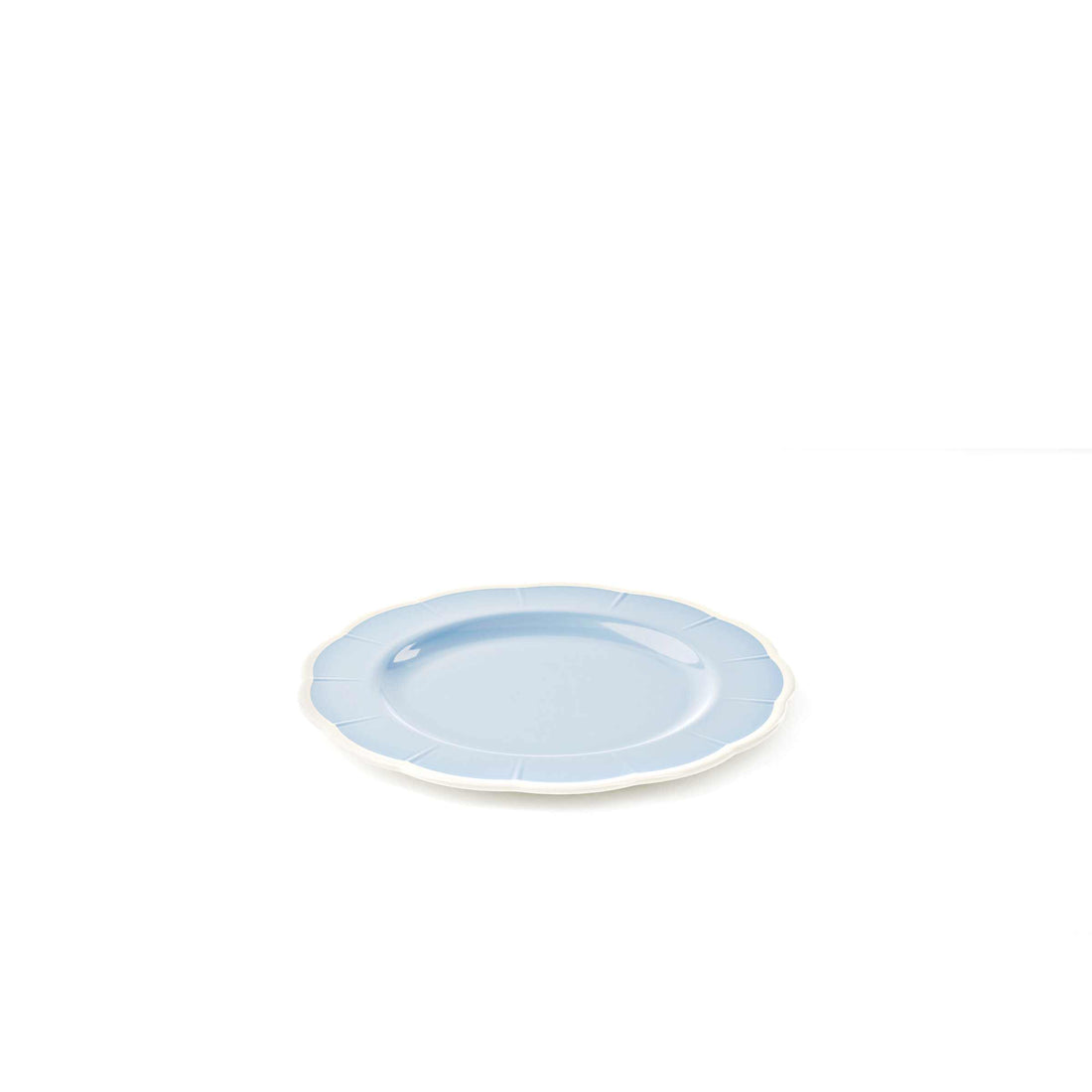 Assiette plate en mélamine GUZZINI Flora D 28 cm Décor de table Bleu clair Poussière