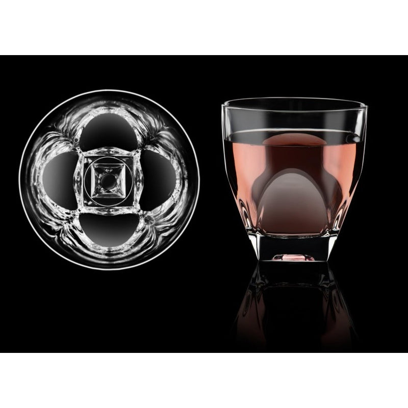RCR Cristalleria Italiana Antea 2 Verre Améthyste 4 Pièces