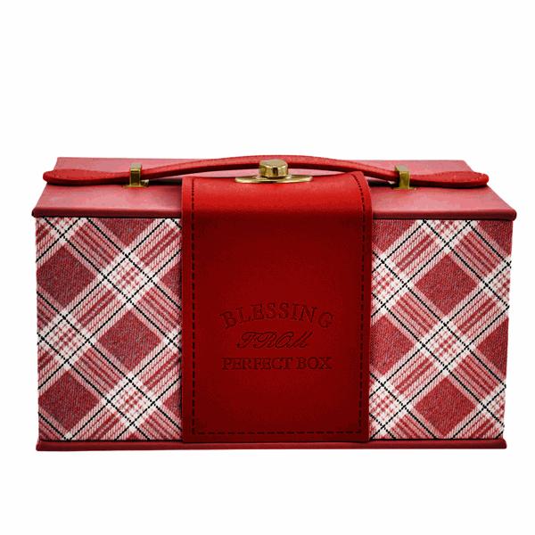 L'Arcolaio Bauletto Rettangolare Piccolo Vintage Red 21,5X15,5X11