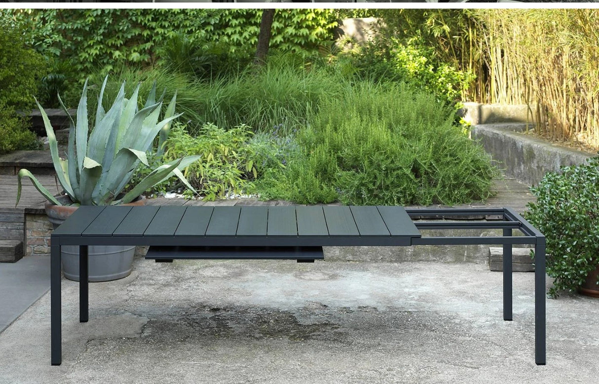nardi nardi tavolo rio 210 extensible 210 280 x 100 cm h 76 cm alluminio tortora ean 8010352828612