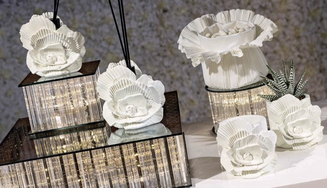 Cupid & Co. Réhausseur en verre avec LED 250 x 250 mm H 100 mm