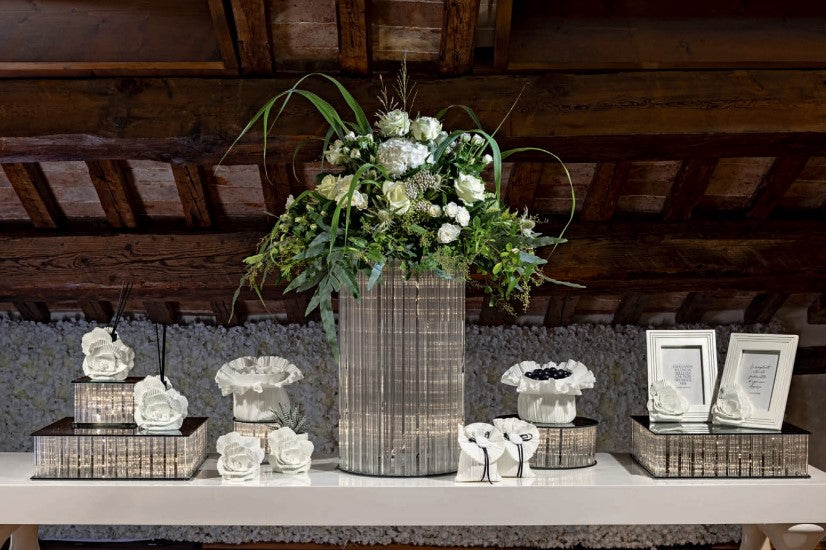 Cupid & Co. Réhausseur en verre avec LED 250 x 250 mm H 100 mm