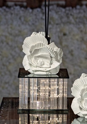 Cupido&Co. Réhausseur en verre avec LED 250 x 250 mm H 100 mm