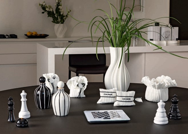 Huilier Cupid & Co. 400 ml Ø 95 mm H 165 mm Noir Blanc avec boîte