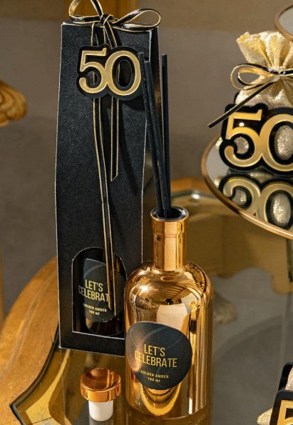 Cupidon & Co. 50 Noir Or avec Sac Doré 65 x 90 Mm 12 Pièces